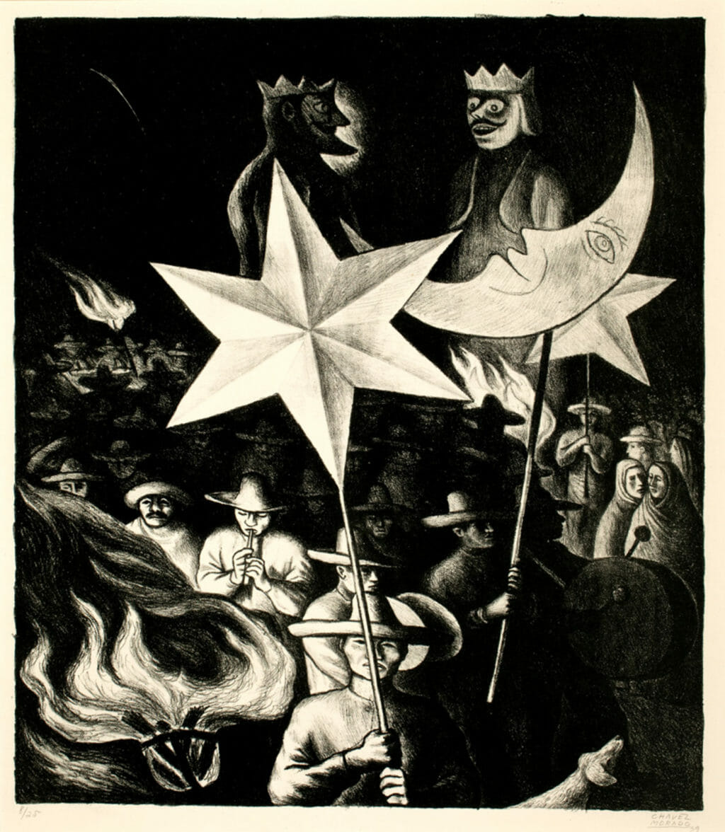 Alborada / Dawn. Artist: José Chávez Morado. Date: 1939. Medium: litografía sobre papel / lithograph on paper.