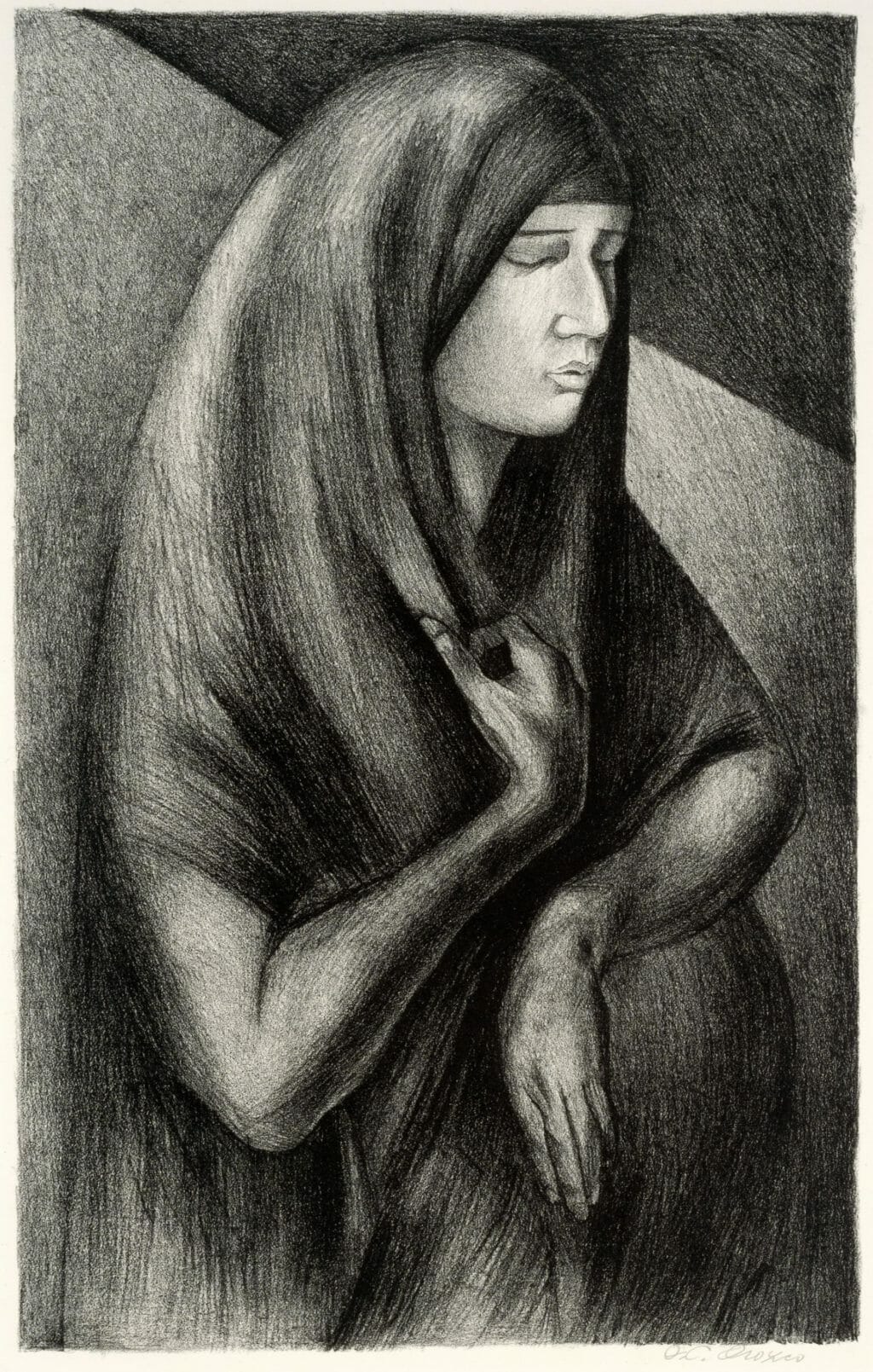 Embarazada / Soldier’s Wife. Artist: José Clemente  Orozco. Date: 1929. Medium: litografía sobre papel / lithograph on paper.