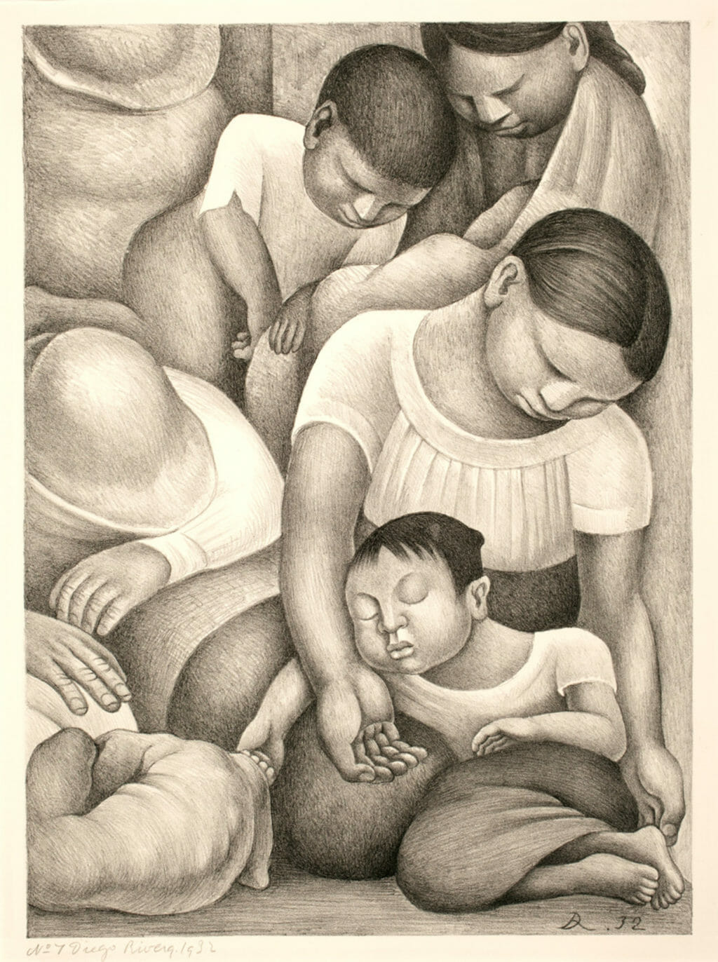 Sueño / Sleep. Artist: Diego Rivera. Date: 1932. Medium: litografía sobre papel / lithograph on paper.