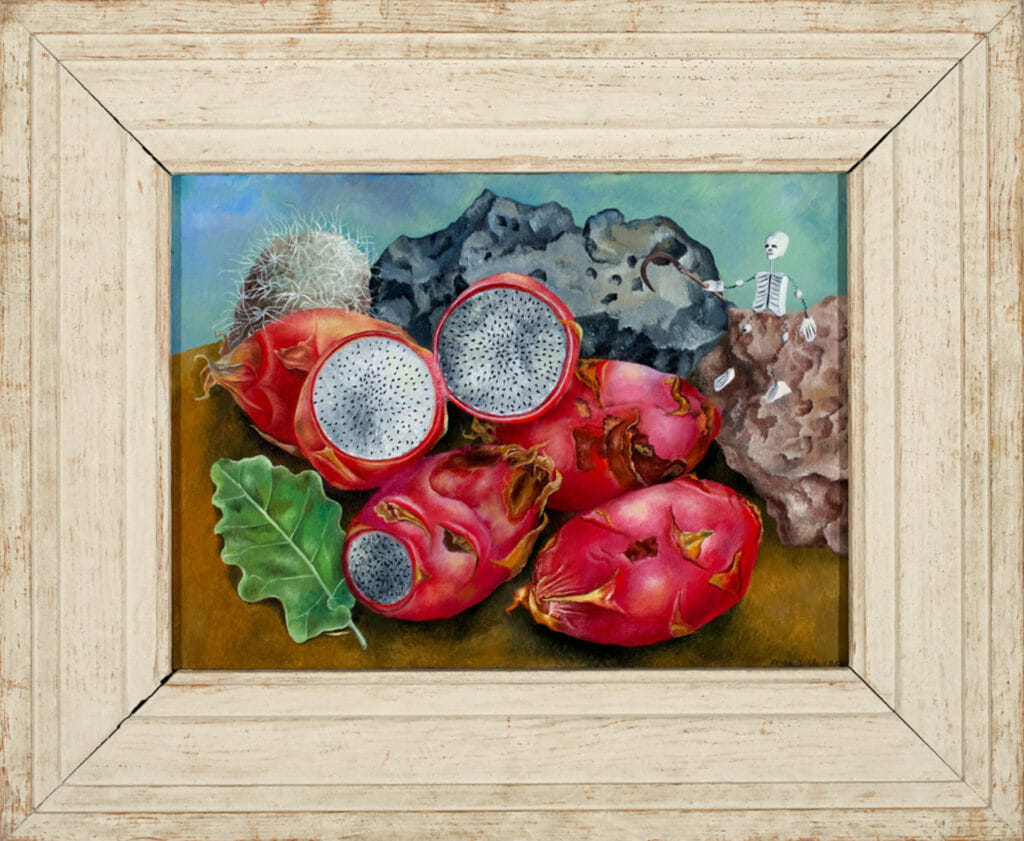 Pitahayas. Artist: Frida Kahlo. Date: 1938. Medium: óleo sobre aluminio / oil on aluminum.