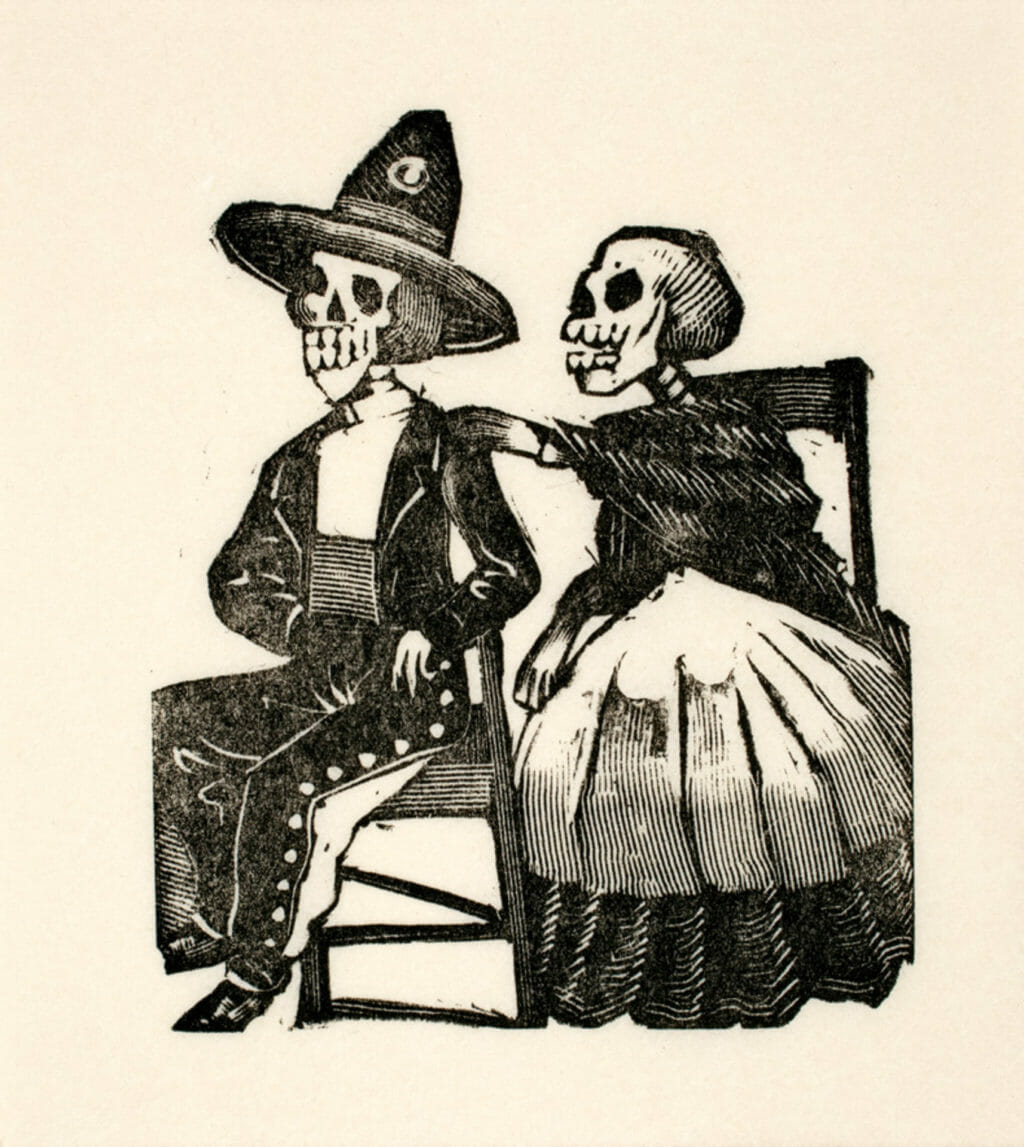 El baile de la muerte / Dance of Death. Artist: José Guadalupe Posada. Date: undated, 20th-century restrike. Medium: grabado en relieve (placa de zinc) sobre papel / zinc etching on paper.