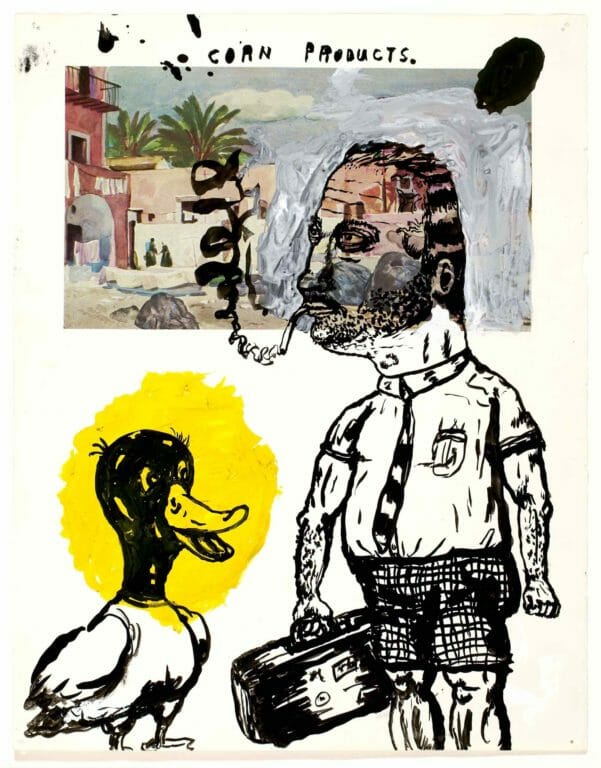 Fred Stonehouse, Untitled, 1987. Mixed media on paper, 10 7/8 x 8 1/2 inches. Collection of the Madison Museum of Contemporary Art. Purchase, through Arts Midwest with matching funds from the Rudolph and Louise Langer Fund.