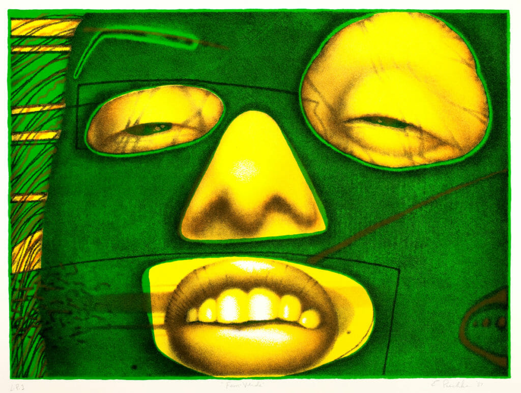 Fem-Verde. Artist: Ed Paschke. Date: 1987. Medium: lithograph on paper.