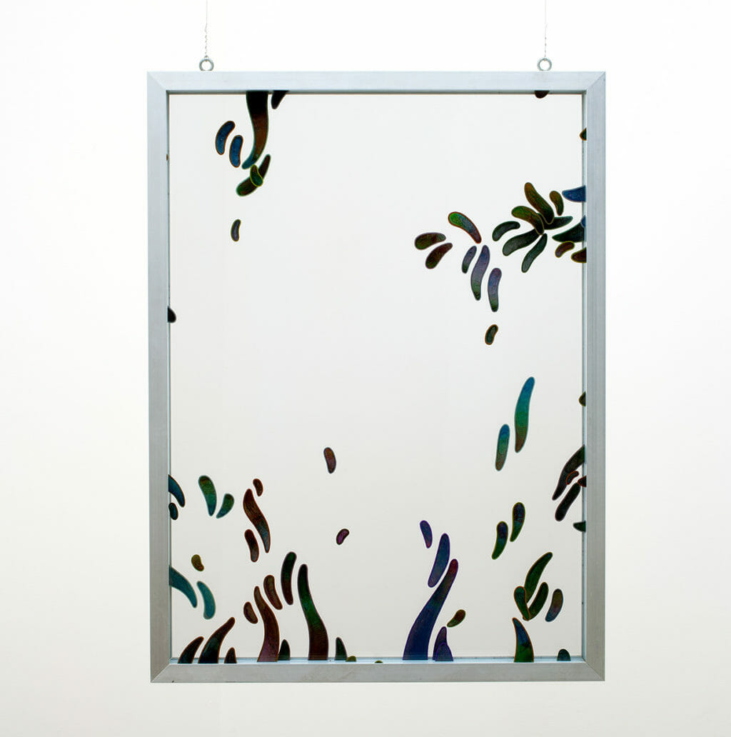 Aluminum Floater #2. Artist: Ed Flood. Date: 1974. Medium: acrylic on Plexiglas with aluminum frame.