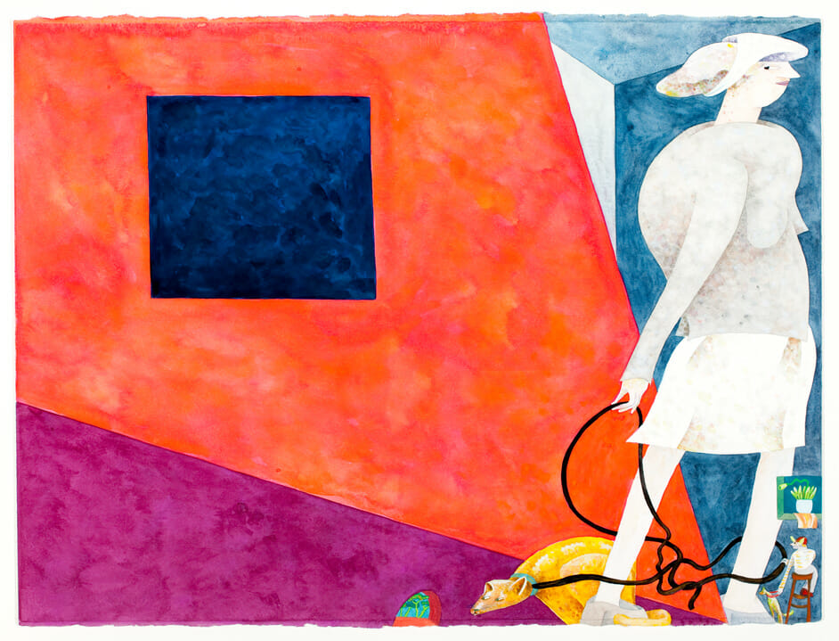 Questionable Place. Artist: Gladys Nilsson. Date: 2001. Medium: watercolor and gouache on paper.