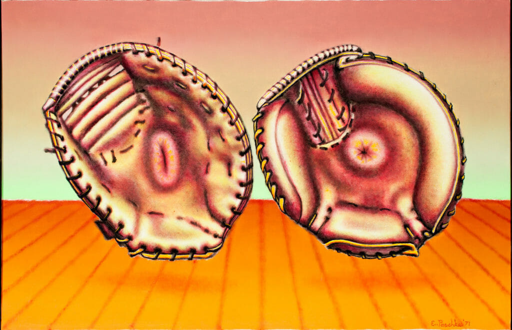 Floating Gloves. Artist: Ed Paschke. Date: 1971. Medium: oil on linen.