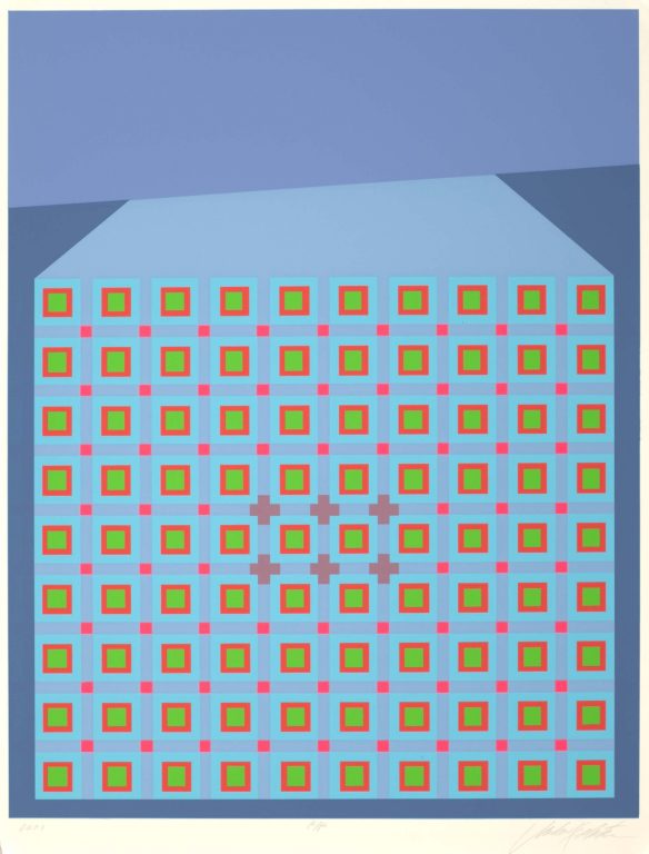 Marko Spalatin, 6. Lem, 1969. Color screenprint, 17 1/16 x 13 5/16 inches. Madison Museum of Contemporary Art. Gift of Mr. and Mrs. Robert Birkhauser.