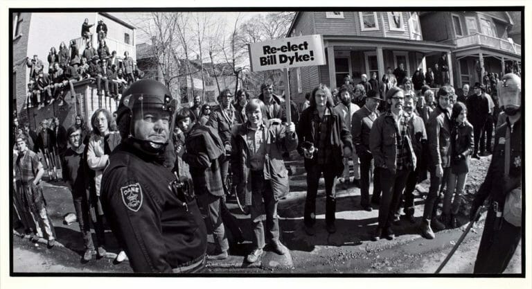 Terry Husebye, Stella Jones, Harrisburg Flood Victim, 1973. Gelatin silver print, 11⅜ x 7⅝ inches. Collection of the Madison Museum of Contemporary Art. Museum Purchase Fund. © Terry Husebye, 1973.