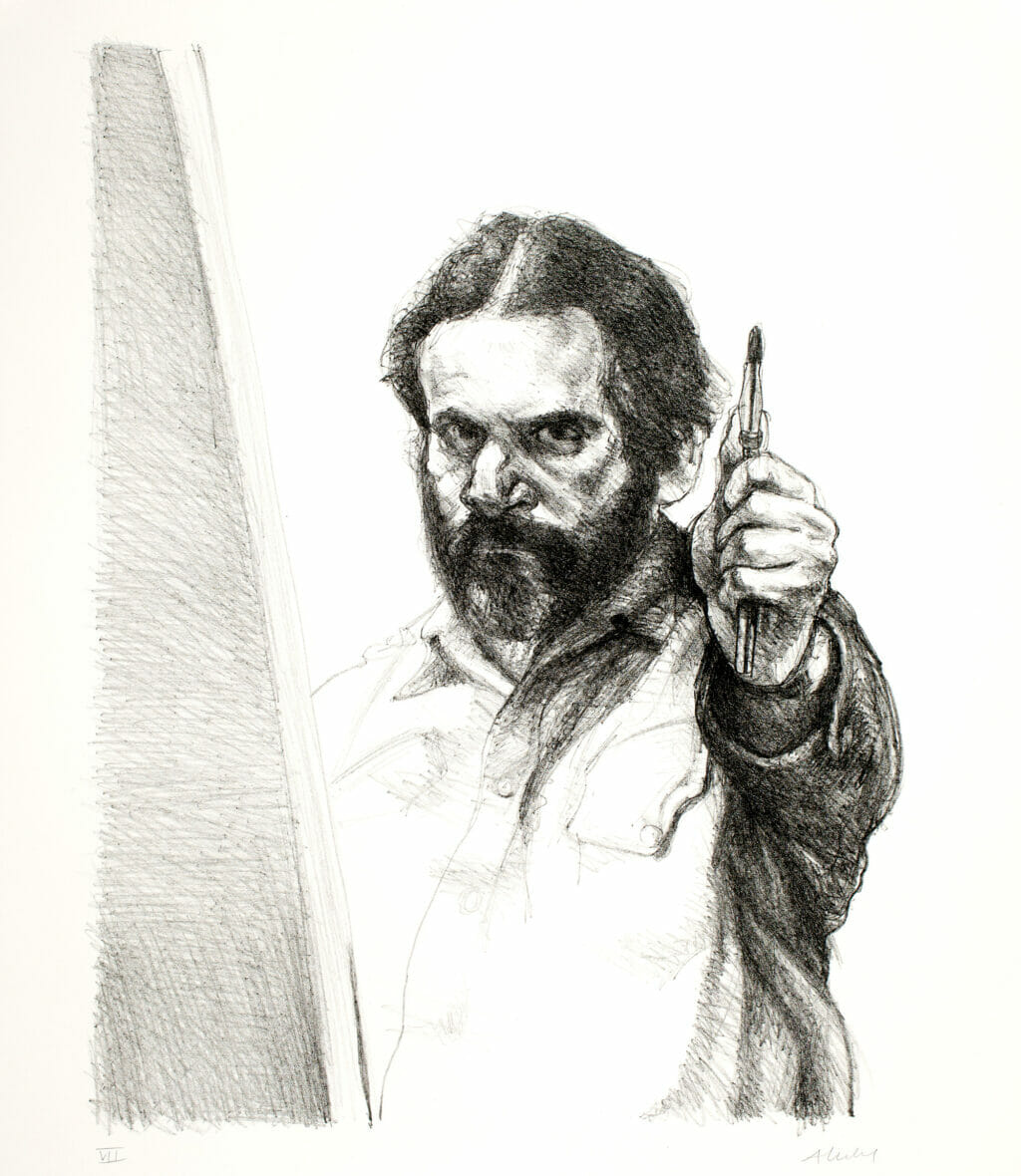 Self-Portrait. Artist: Sigmund Abeles. Date: 1977. Medium: lithograph.