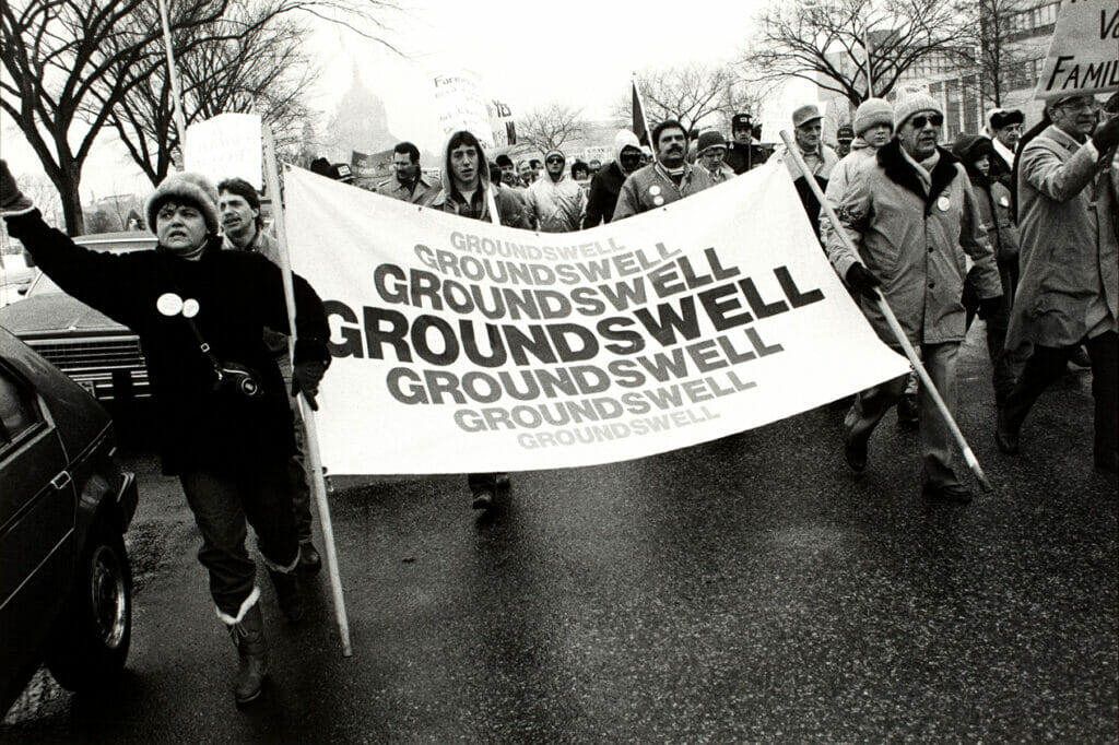 Demonstration, St. Paul, Minnesota. Artist: Thomas Frederick Arndt. Date: 1986. Medium: gelatin silver print.