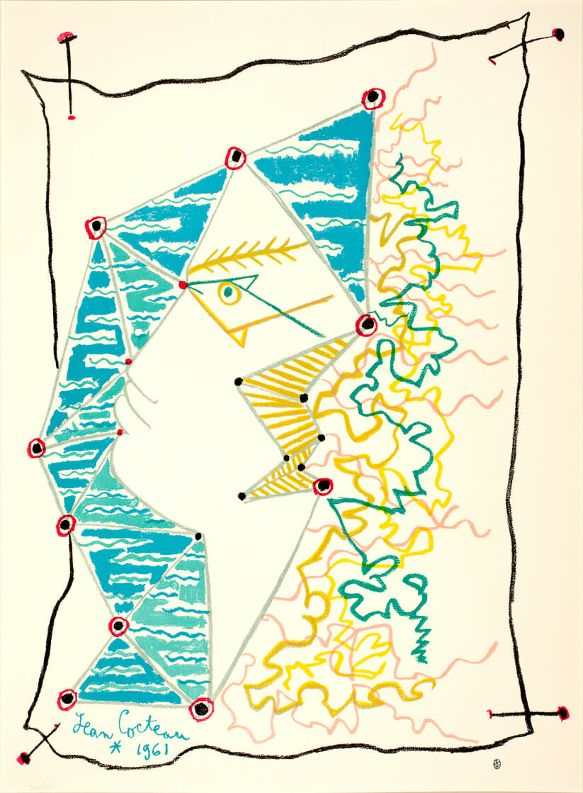 Méditerrané. Artist: Jean Cocteau. Date: 1961. Medium: lithograph.