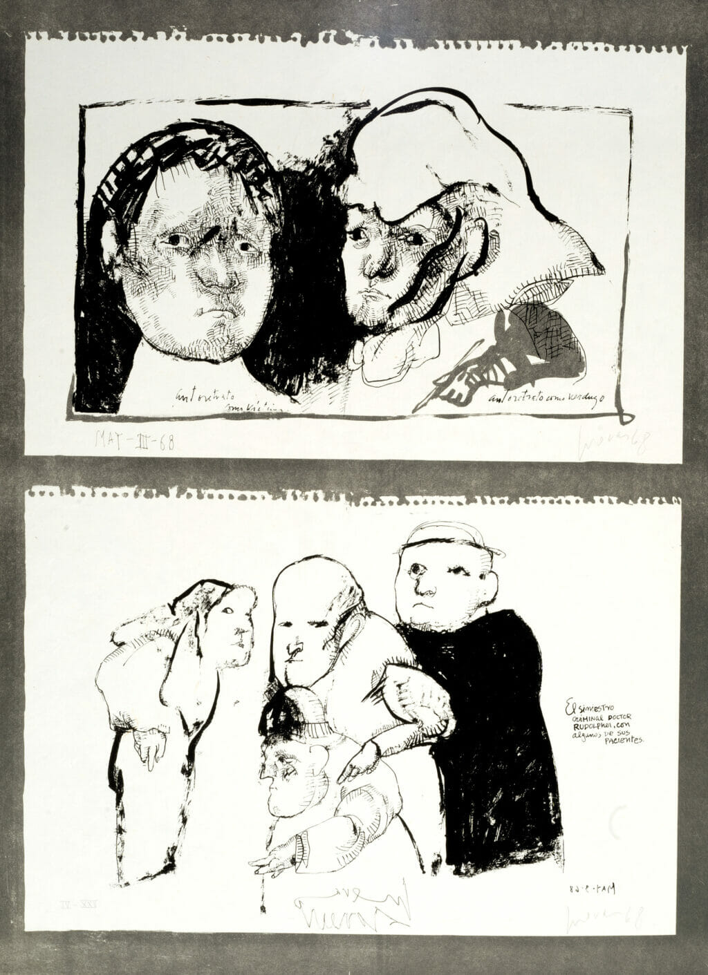 From My Sketch Book. Artist: José Luis Cuevas. Date: 1968. Medium: lithograph.