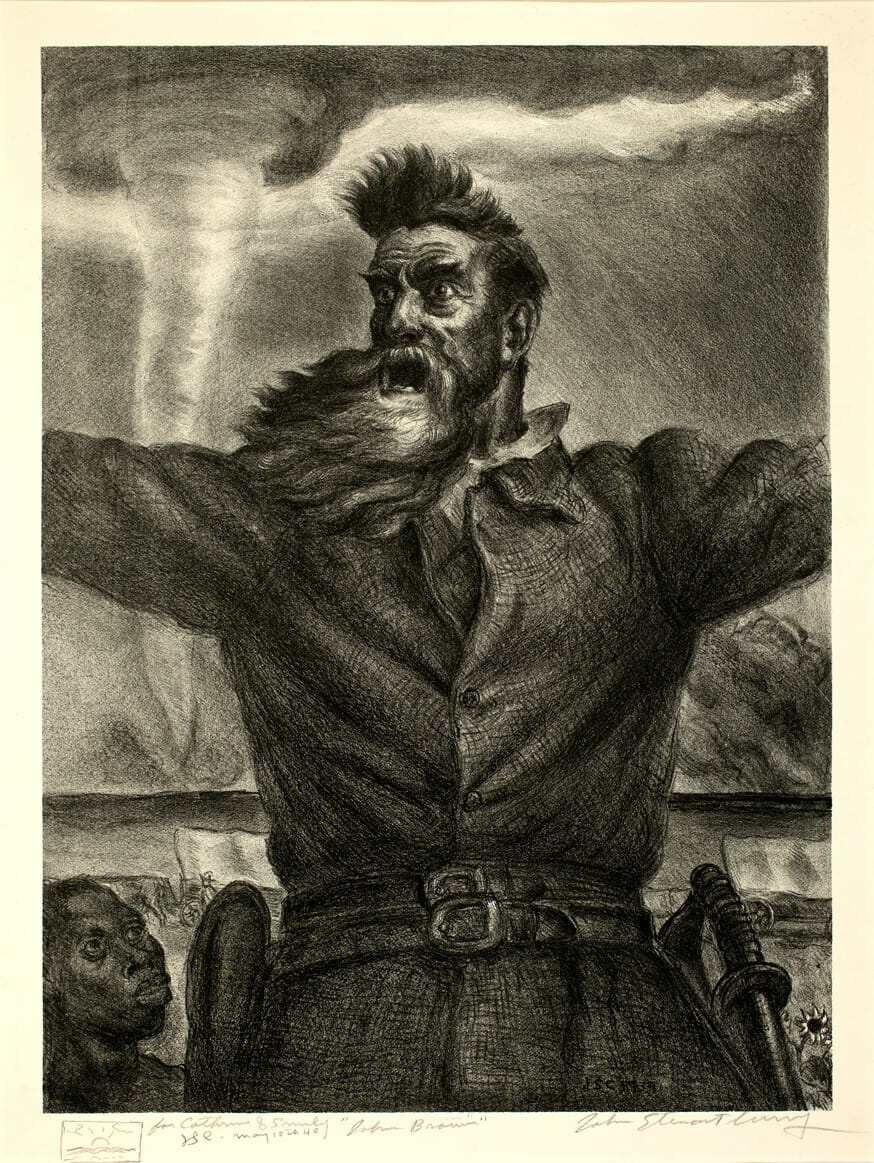 John Brown. Artist: John Steuart Curry. Date: 1939. Medium: lithograph.