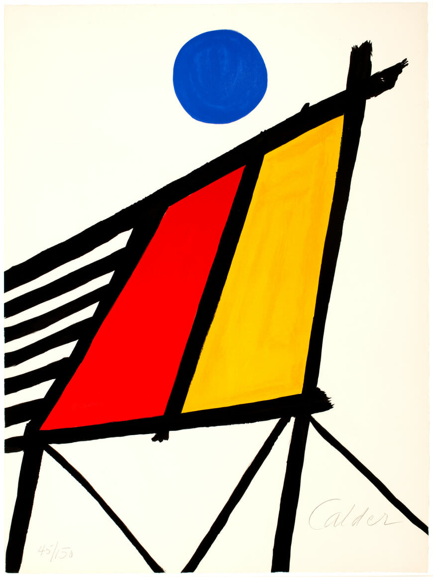 Blue Sun. Artist: Alexander Calder. Date: 1971. Medium: lithograph.