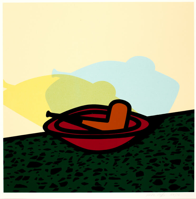 Pipe in Bowl. Artist: Patrick Caulfield. Date: 1976. Medium: screenprint.