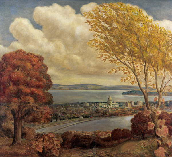 Madison Landscape. Artist: John Steuart Curry. Date: 1941. Medium: oil and tempera on canvas.