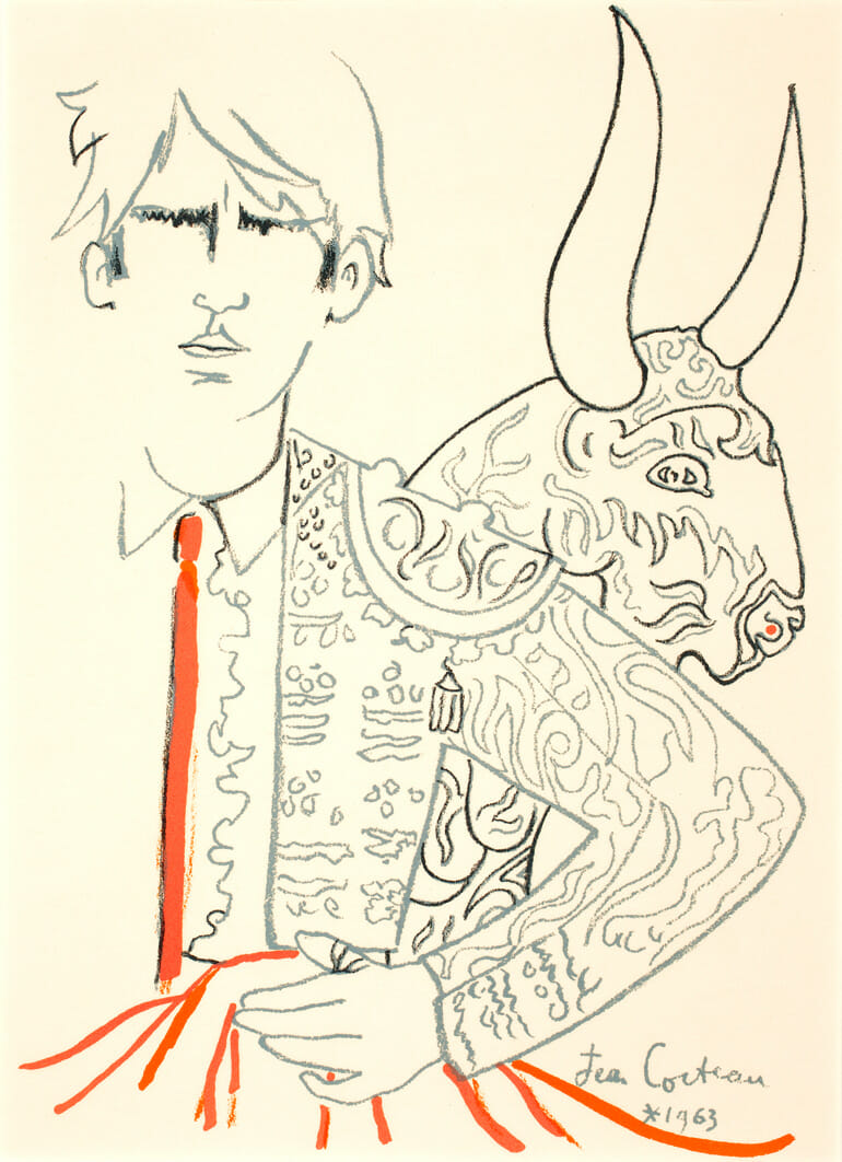 Taureaux. Artist: Jean Cocteau. Date: 1965. Medium: lithograph.