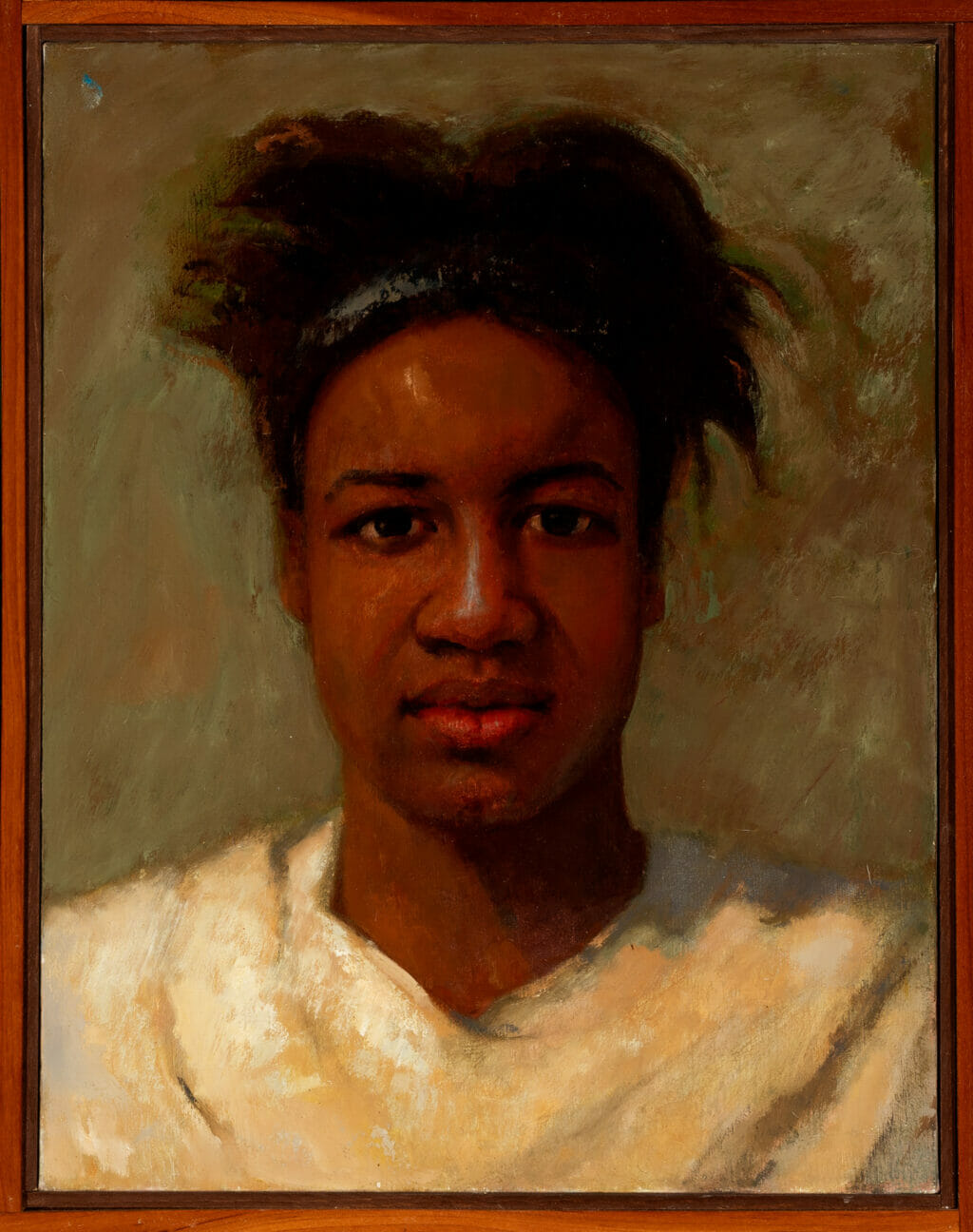 Portrait of Chelsea F.. Artist: Thomas Cornell. Date: 1991. Medium: oil.