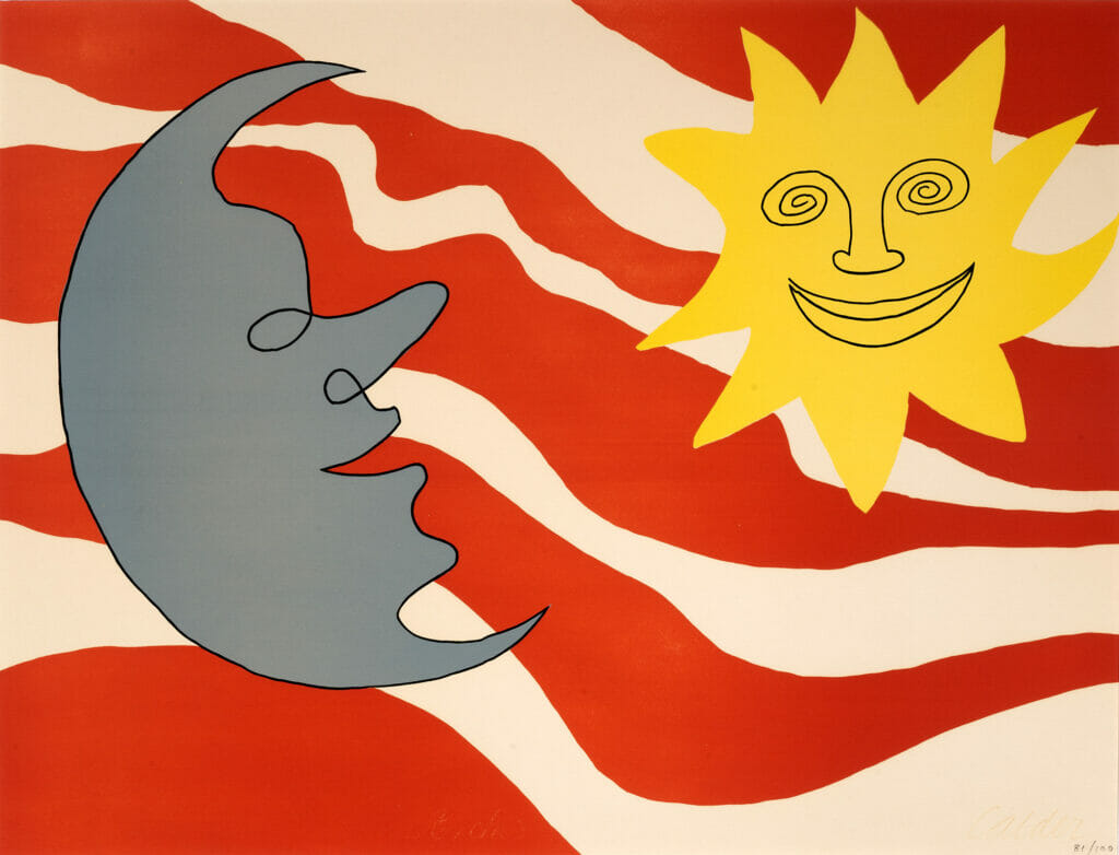 Sun and The Moon. Artist: Alexander Calder. Date: c. 1965. Medium: lithograph.