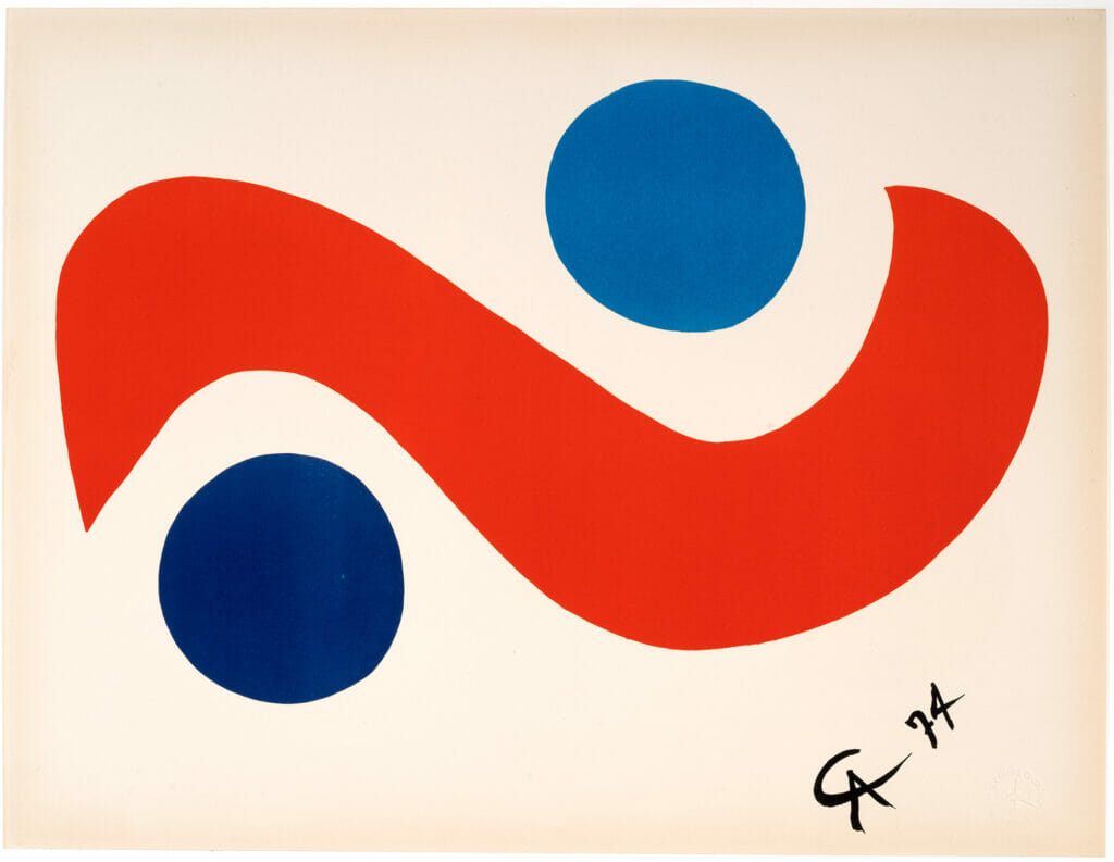 Skybird. Artist: Alexander Calder. Date: 1974. Medium: color lithograph.