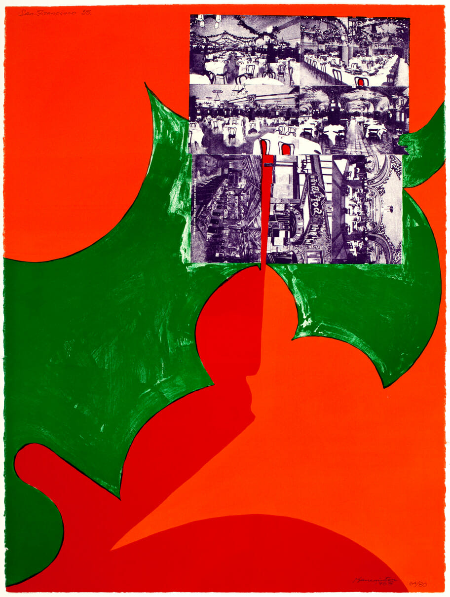 San Francisco 38. Artist: Matsumi (Mike) Kanemitsu. Date: 1968. Medium: color lithograph on paper.