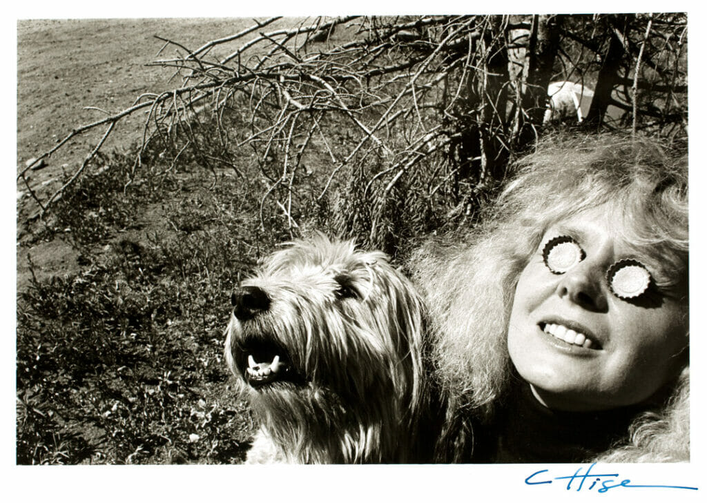 Self-portrait with Sandy. Artist: Cherie Hiser. Date: 1974, published 1976. Medium: gelatin silver print.