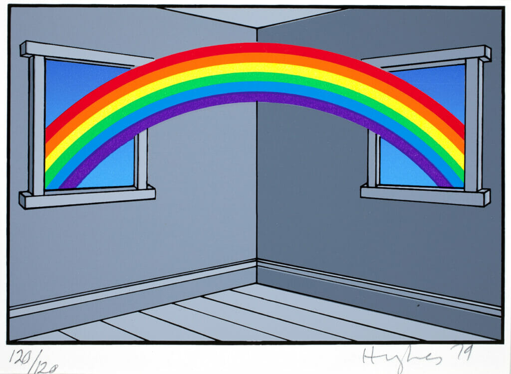 The Domestic Life of a Rainbow. Artist: Patrick Hughes. Date: 1979. Medium: screenprint.