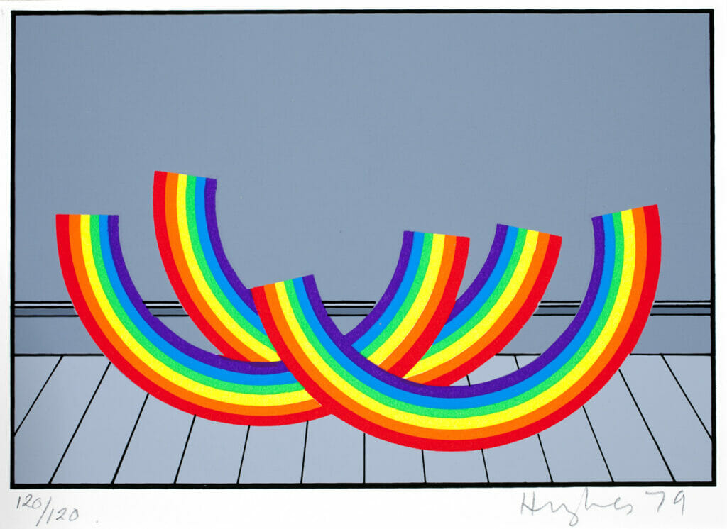 The Domestic Life of a Rainbow. Artist: Patrick Hughes. Date: 1979. Medium: screenprint.