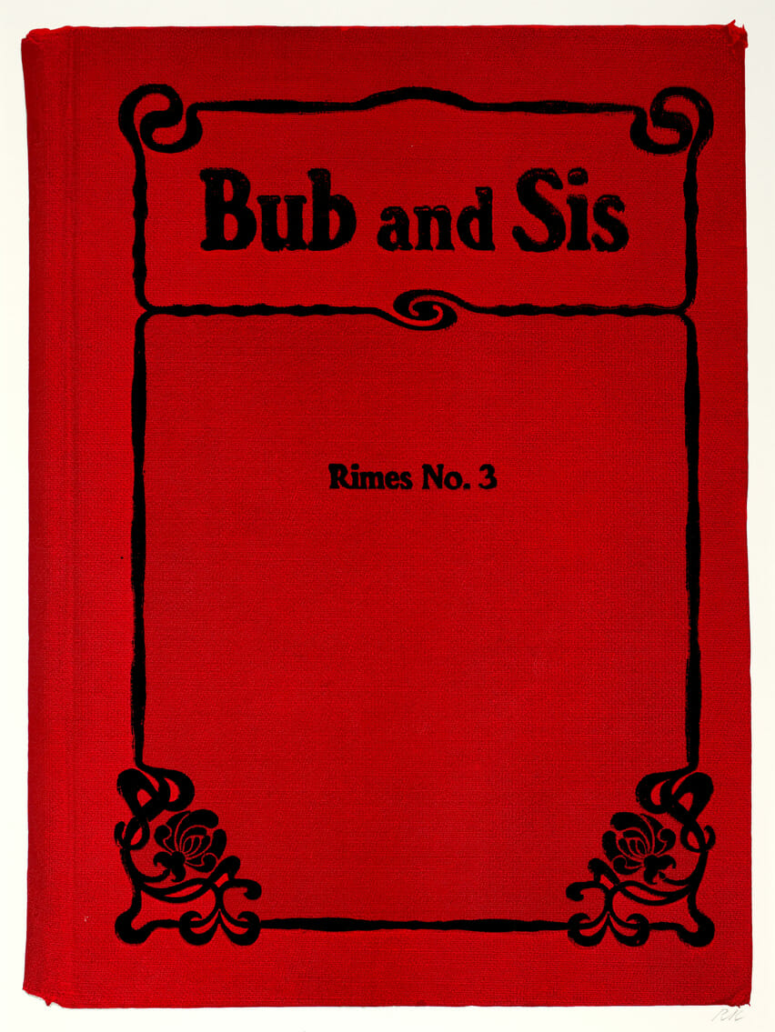 Bub and Sis from In Our Time:  Covers for a small Library After the Life for the Most Part. Artist: R.B. Kitaj. Date: 1969. Medium: screenprint and photo-screenprint.