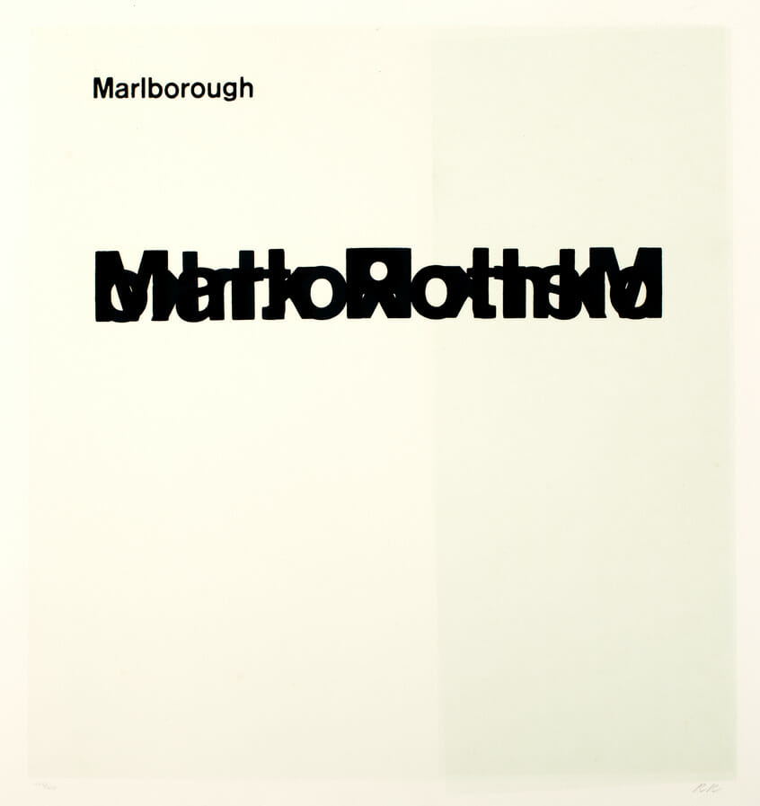 Marlborough (Mark Rothko) from In Our Time:  Covers for a small Library After the Life for the Most Part. Artist: R.B. Kitaj. Date: 1969. Medium: screenprint.