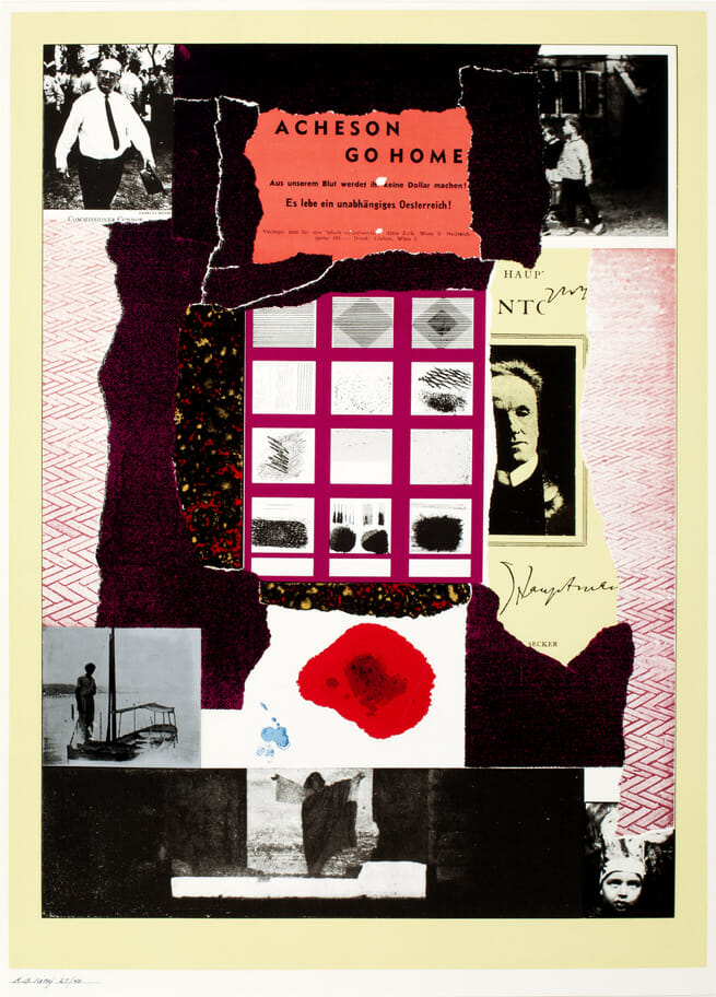 Acheson Go Home. Artist: R.B. Kitaj. Date: 1963-64. Medium: screenprint.