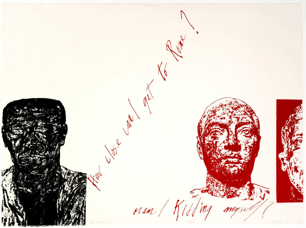 How Close…?. Artist: Leon Golub. Date: 1991. Medium: lithograph.