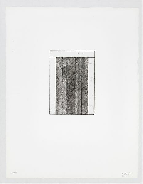 Twelve Views for Caroline Tatyana. Artist: Brice Marden. Medium: etching and aquatint.