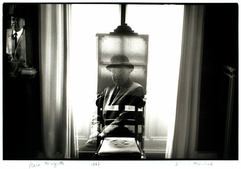 René Magritte. Artist: Duane Michals. Date: 1965. Medium: gelatin silver print.