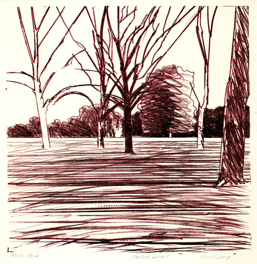 Hyde Park. Artist: Daniel Lang. Medium: lithograph.