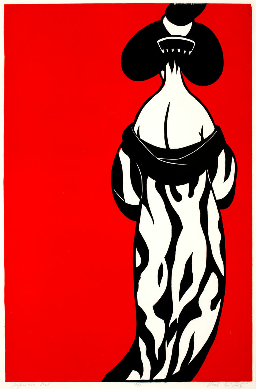 Japanese Red. Artist: Jack McLarty. Date: 1974. Medium: woodcut.