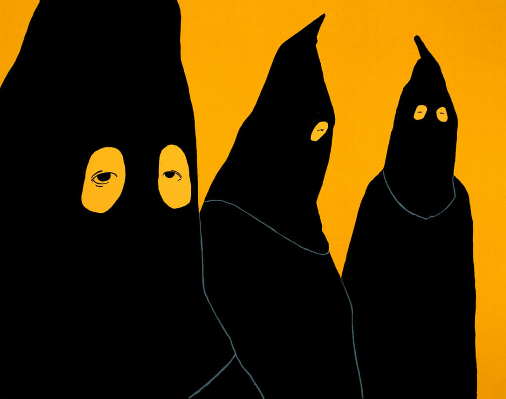 Hooded Figures. Artist: Nicholas Monro. Date: 1970. Medium: screenprint.