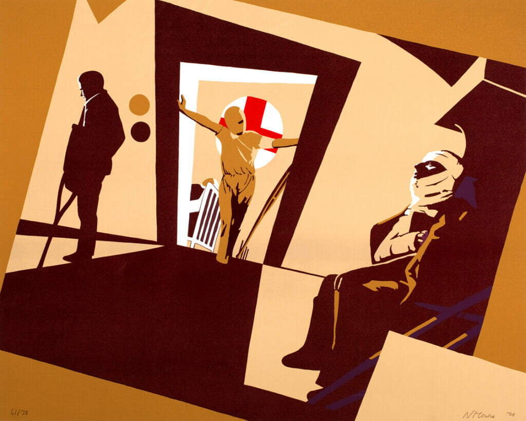 Hospital. Artist: Nicholas Monro. Date: 1979. Medium: screenprint.