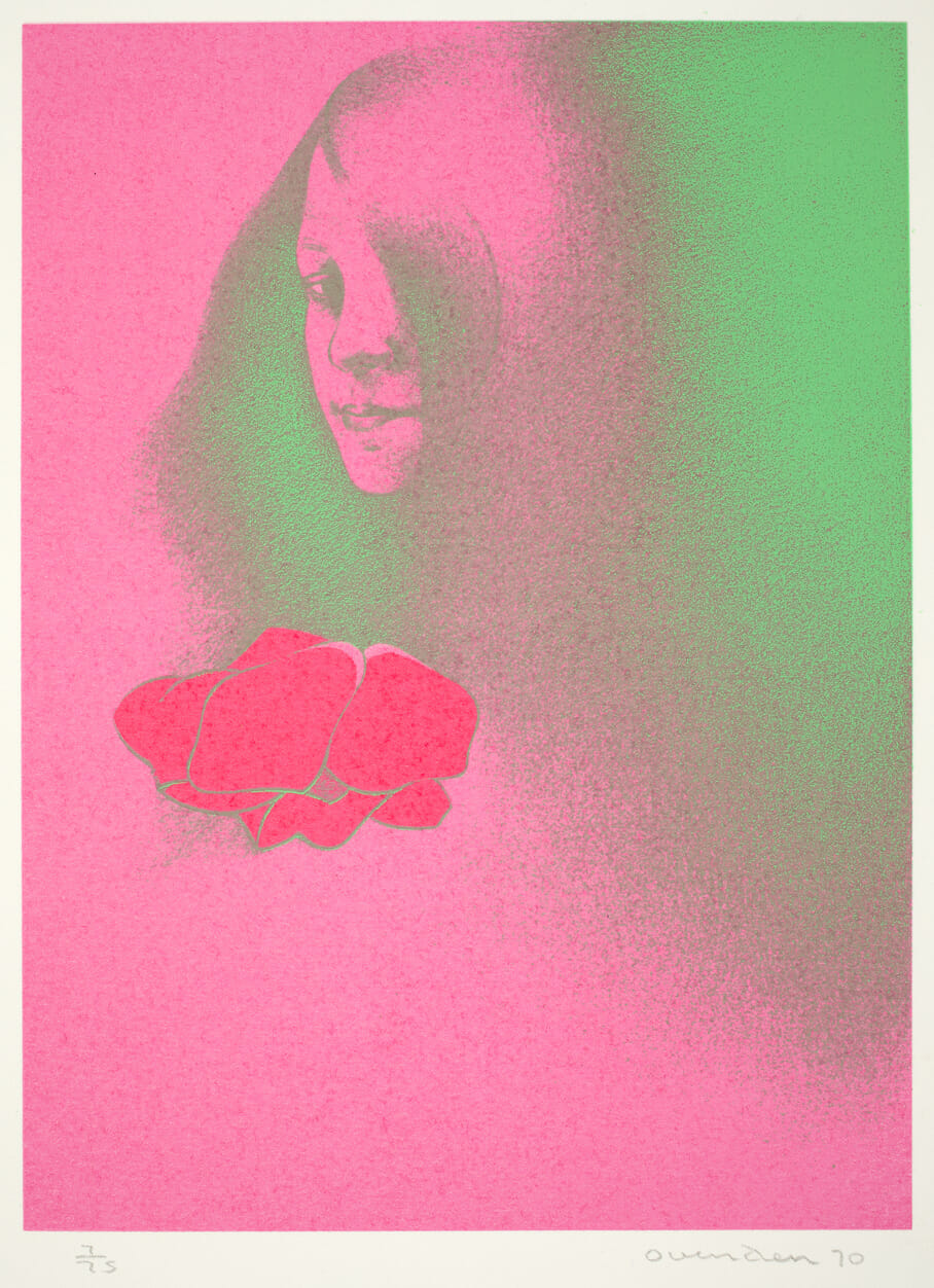 And Alice Looked Around. Artist: Graham Ovenden. Date: 1970. Medium: screenprint.