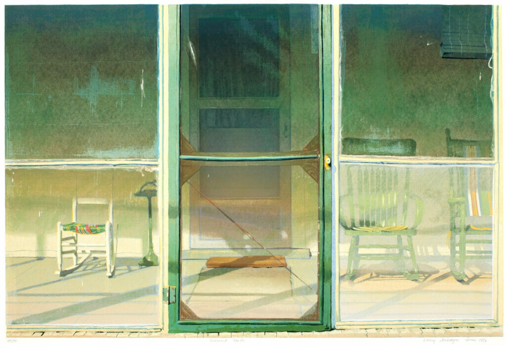 Screened Porch. Artist: Nancy McIntyre. Date: 1981. Medium: screenprint.