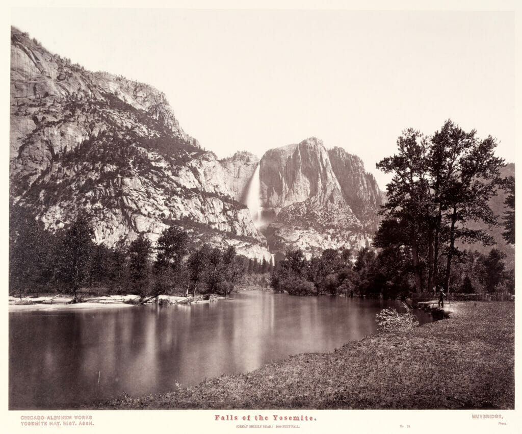 Falls of the Yosemite No. 23. Artist: Eadweard Muybridge. Date: 1977. Medium: copy print.