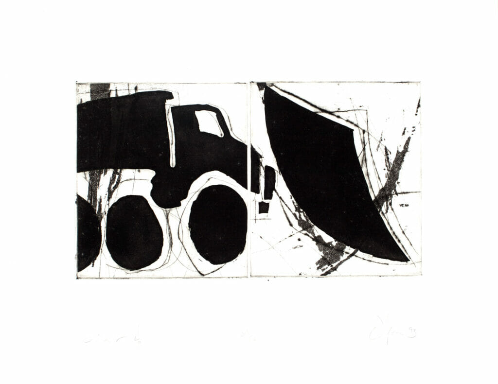 Dirt 4. Artist: Scott Olson. Date: 1993. Medium: etching.