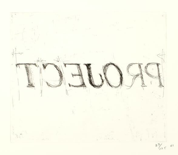 Wisconsin Sesquicentennial Project. Artist: Bruce Nauman. Date: 2001. Medium: etching.