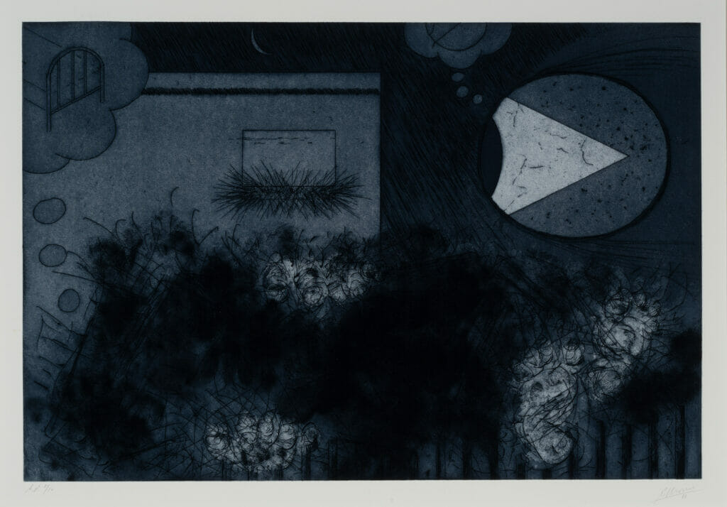 Untitled. Artist: Robert Morris. Date: 1988. Medium: etching and aquatint.