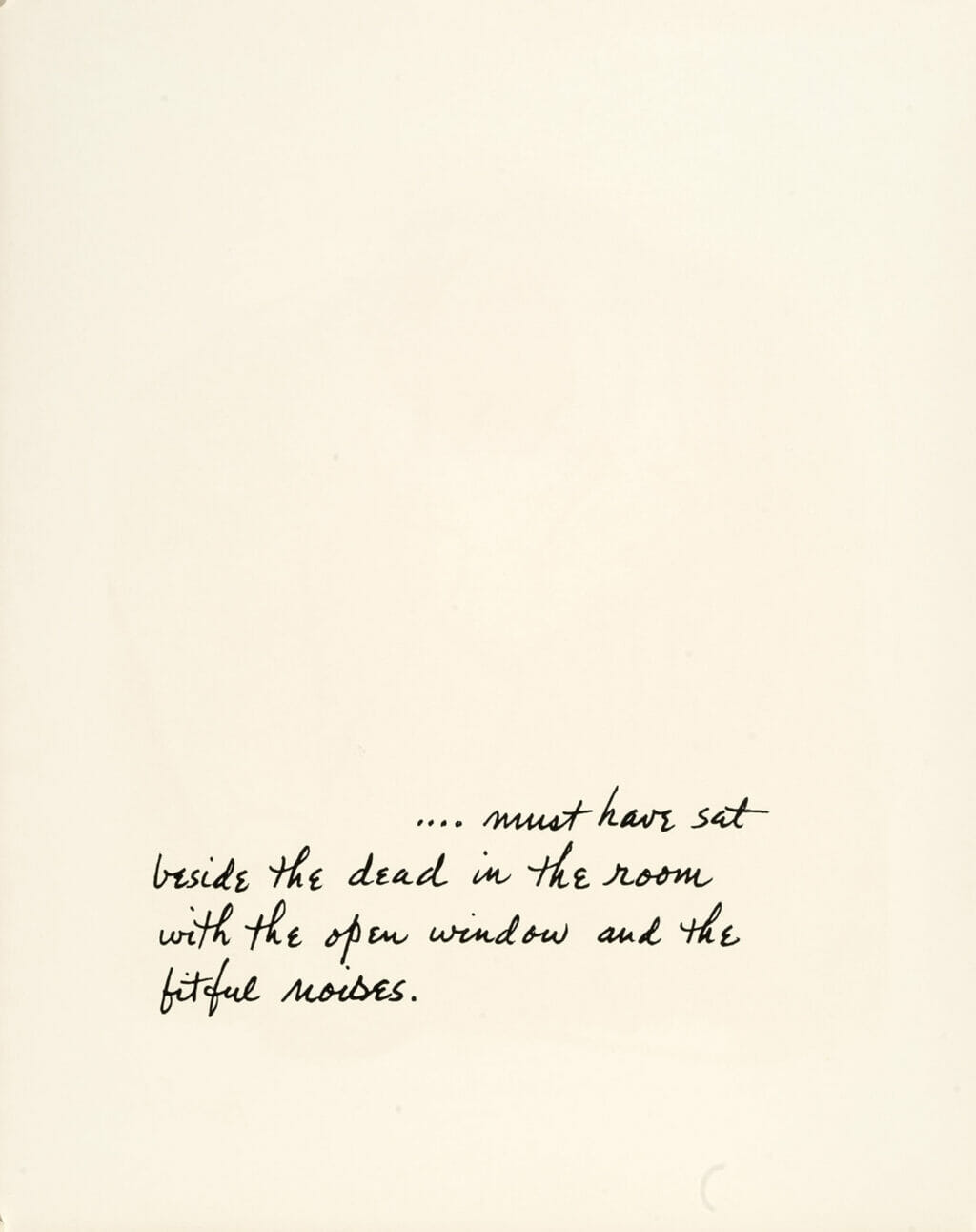 beside the dead (text). Artist: Ben Shahn. Date: 1968. Medium: lithograph.