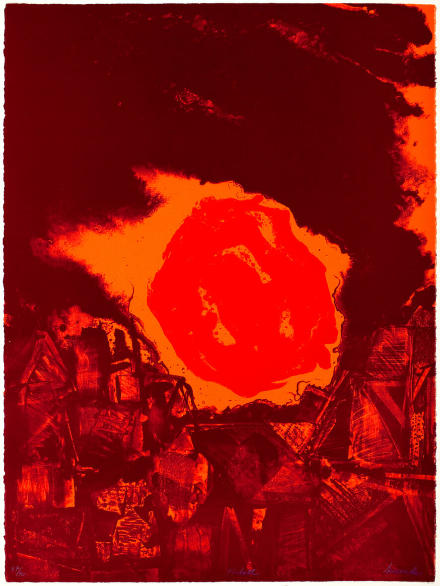 Fireball. Artist: Arthur Secunda. Medium: lithograph.