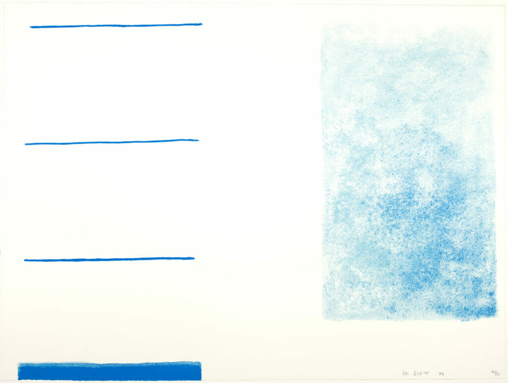 White Predominates. Artist: William Scott. Date: 1972. Medium: screenprint.