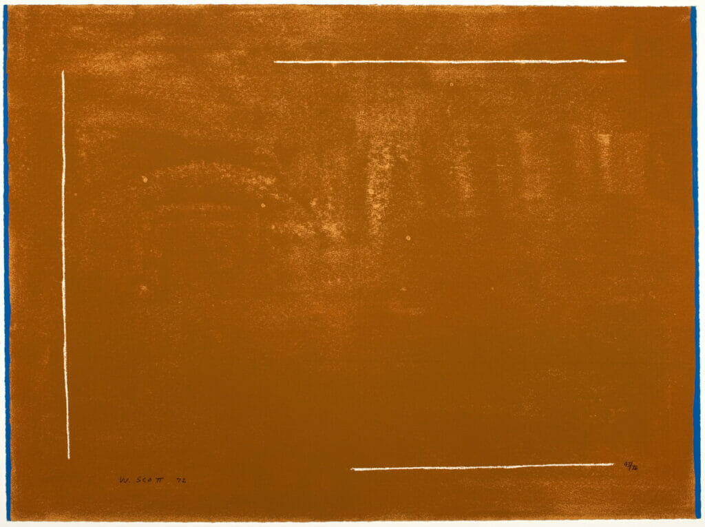 Brown Field Defined. Artist: William Scott. Date: 1972. Medium: screenprint.