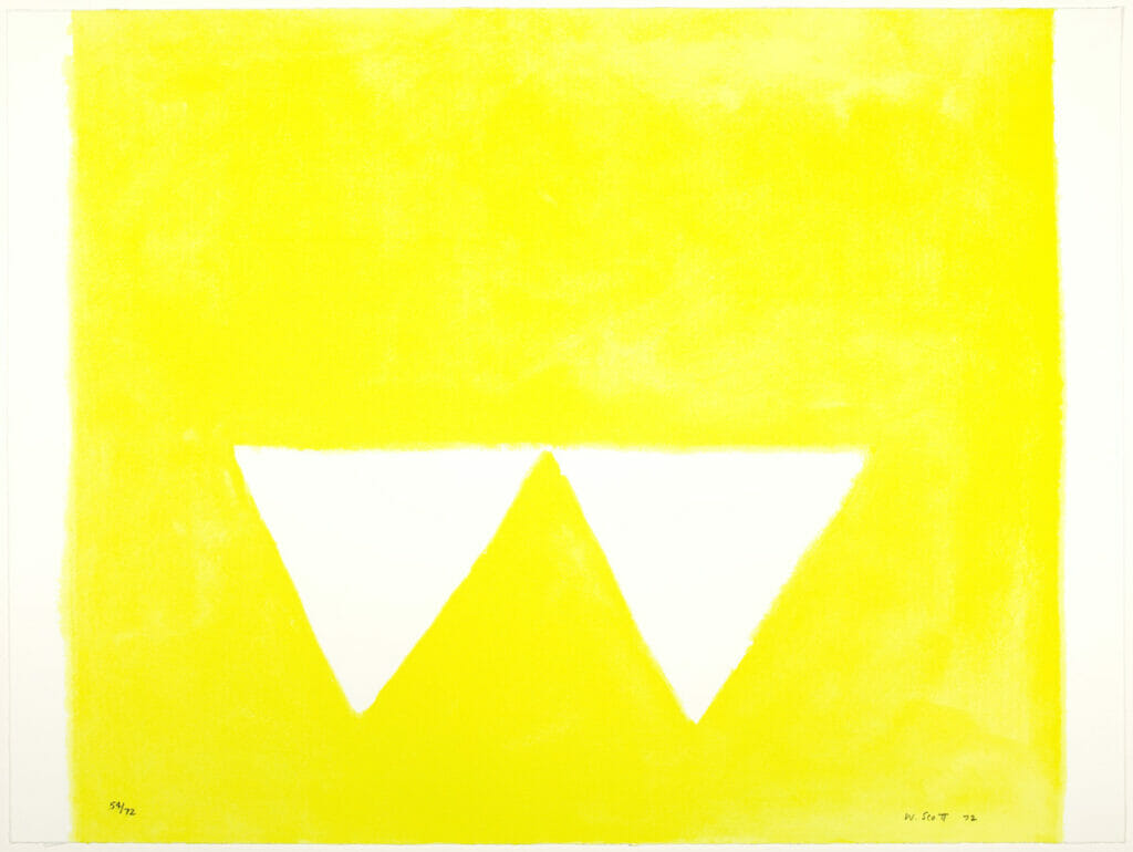 Second Triangles. Artist: William Scott. Date: 1972. Medium: screenprint.