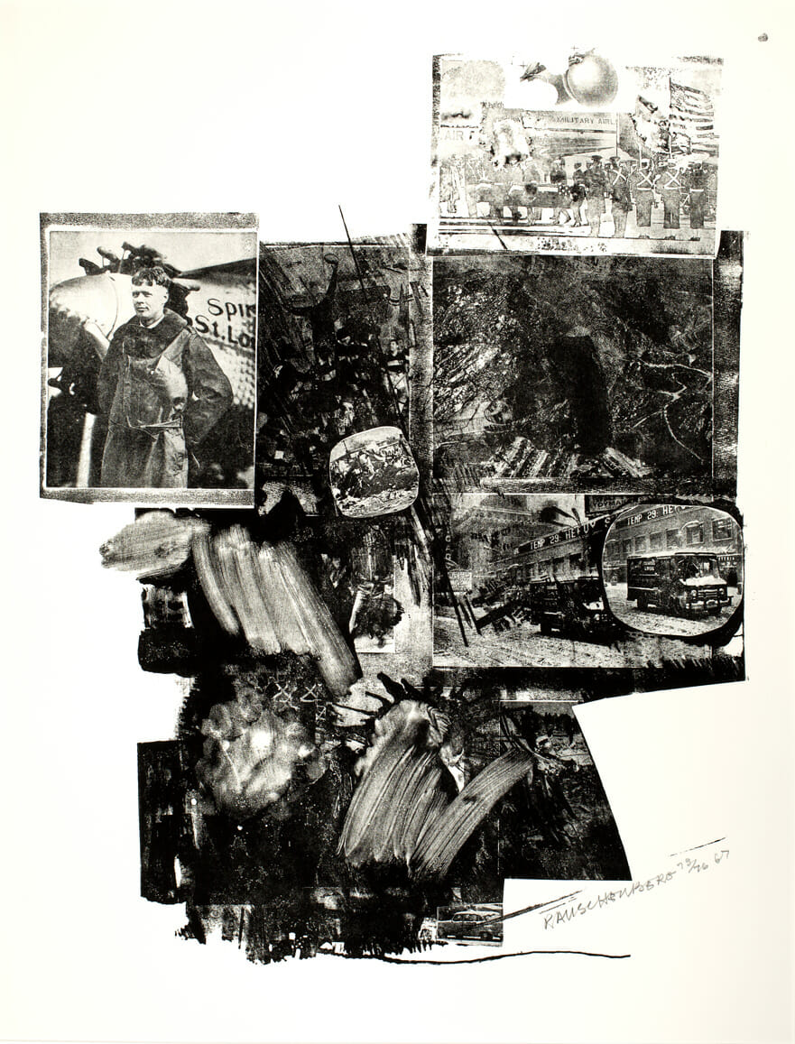 Test Stone #2 (Lindbergh). Artist: Robert Rauschenberg. Date: 1967. Medium: lithograph on paper.